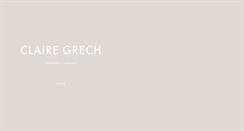 Desktop Screenshot of clairegrech.com